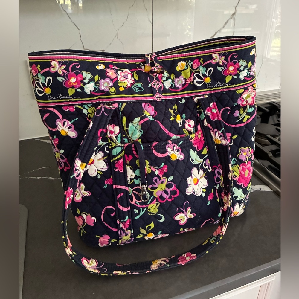 Vera Bradley quilted tote